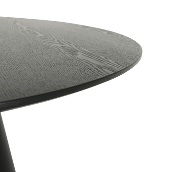 Eettafel FERMO Ø120 Fineer Zwart Eettafel FERMO Ø120 Fineer Zwart