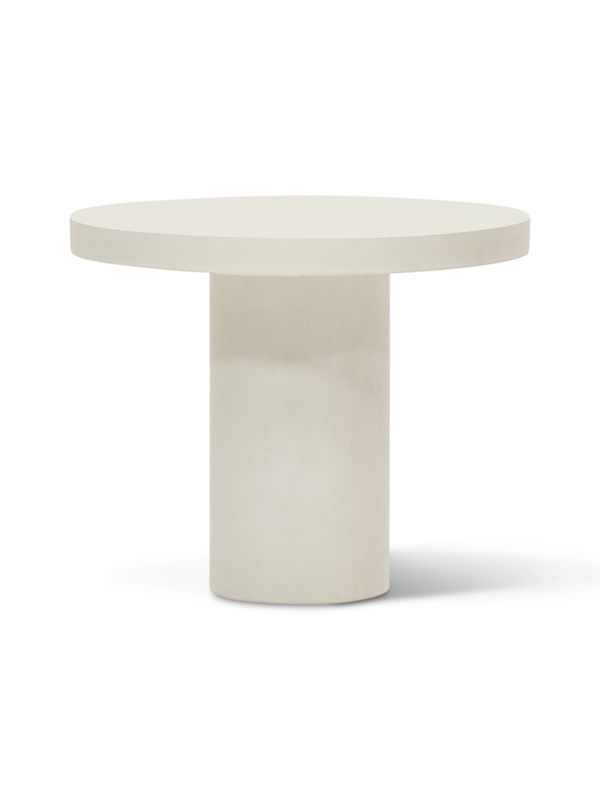 Aiguablava ronde tafel in wit cement, ⌀90 cm
