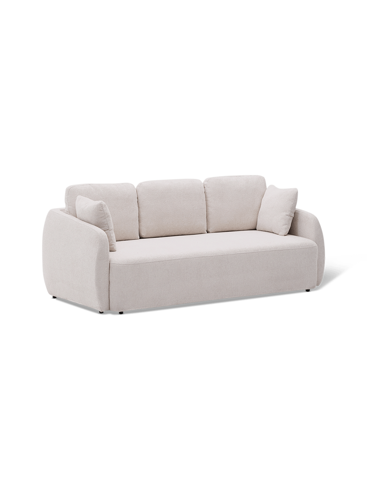 Laira 3-zitsslaapbank in beige chenille 218 cm FSC Mix Credit