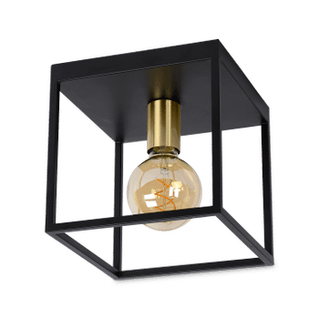 Plafonnier RUBEN 1Del. Zwart/Goud Plafonnier RUBEN 1Del. Zwart/Goud