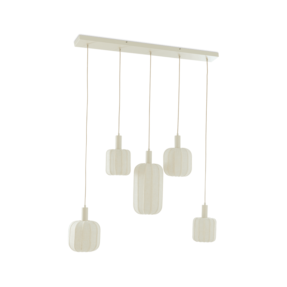 Hanglamp TUFIA 5Del. Linnen Crème Hanglamp TUFIA 5Del. Linnen Crème
