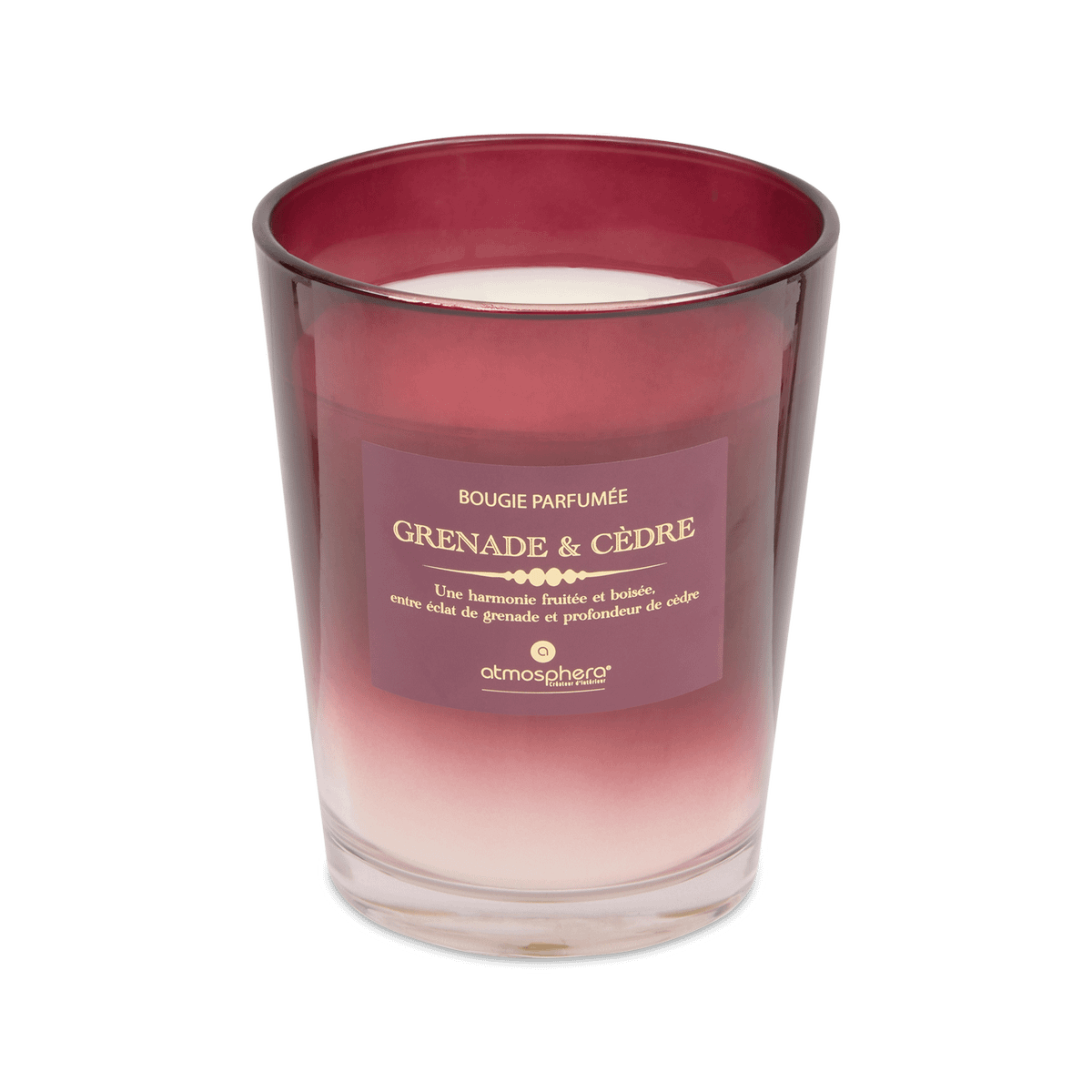 Geurkaars ALMIA XL Granaatappel Rood