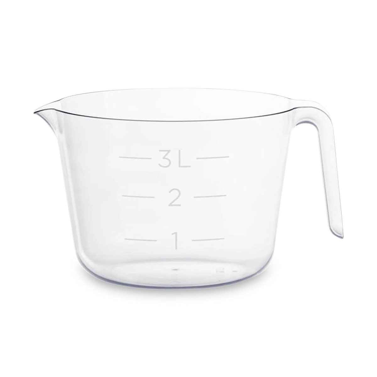 Maatbeker GASTRO 3l M/Handvat Transparant