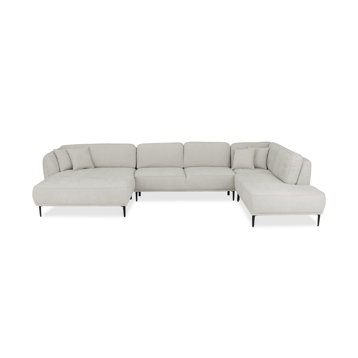 Hoeksalon CALABRIA Grijs Longchair Links B396
