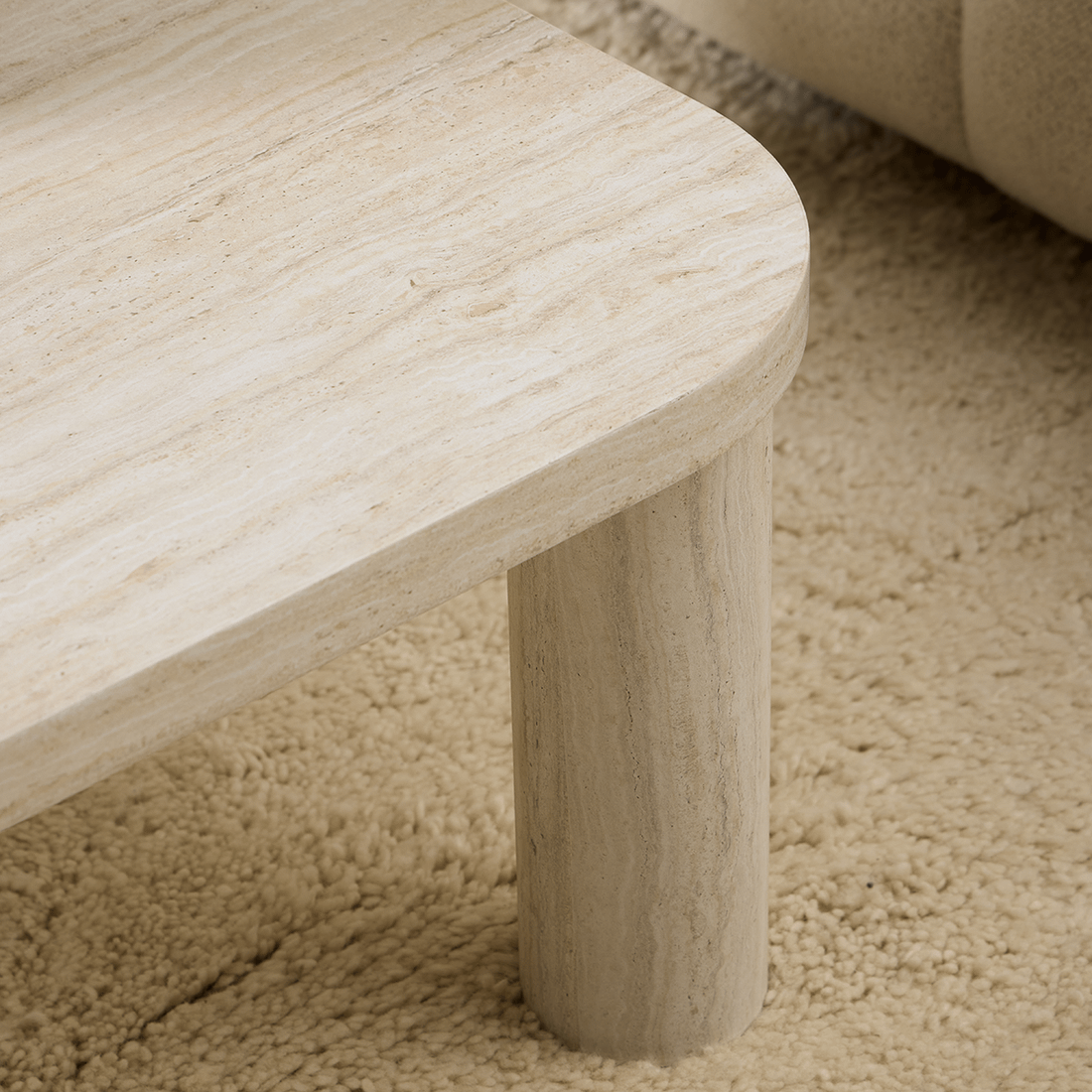 Salontafel NOVI Travertijnlook 100x75 Salontafel NOVI Travertijnlook 100x75