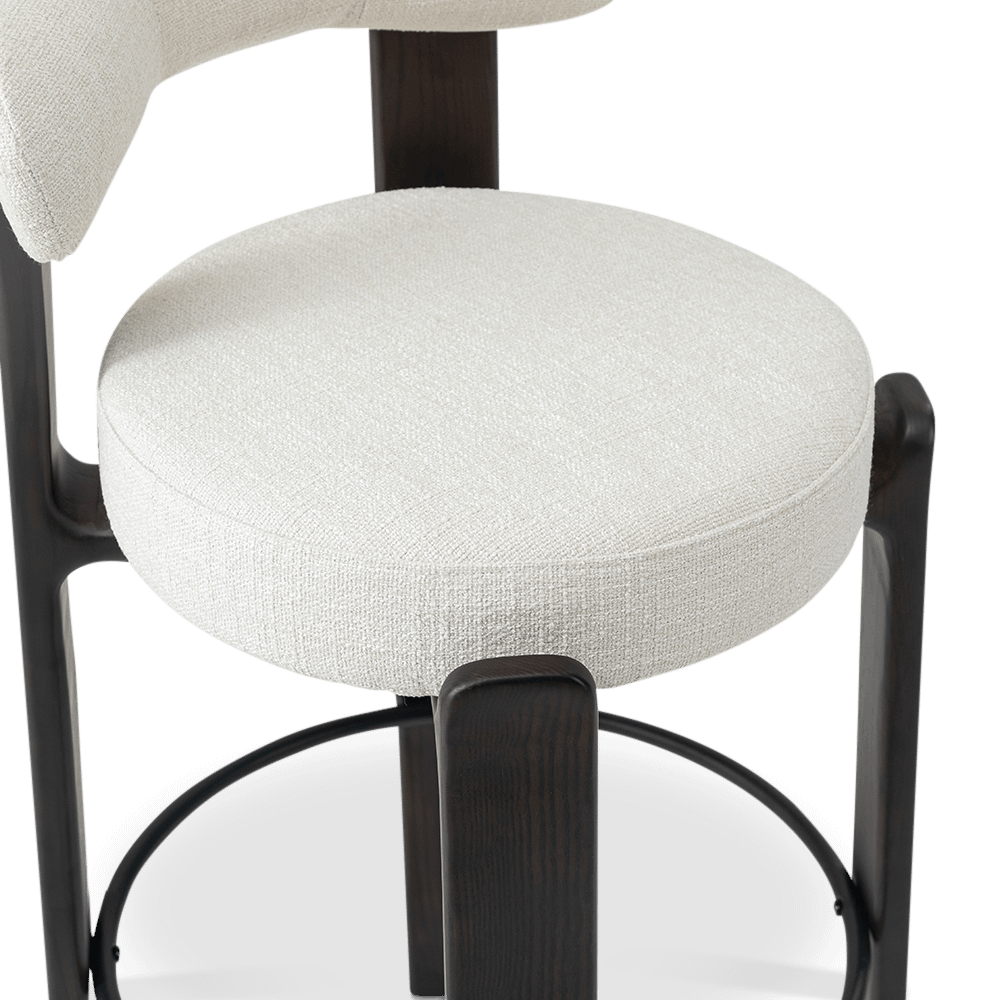 Barstoel TARIN Ash Wood Toasted Walnut/Moonstone