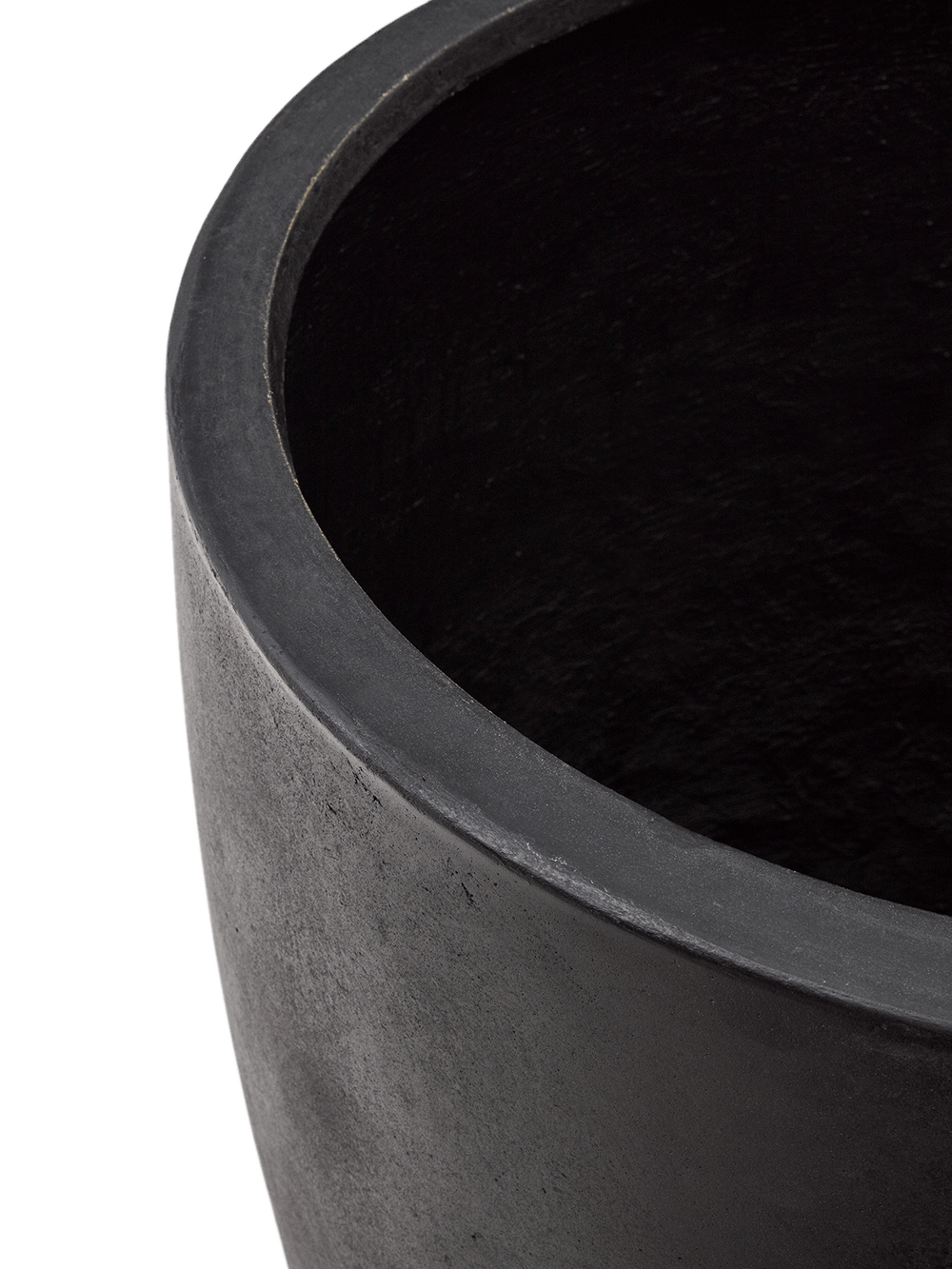 Aiguablava Bloempot van zwart cement ⌀75 cm