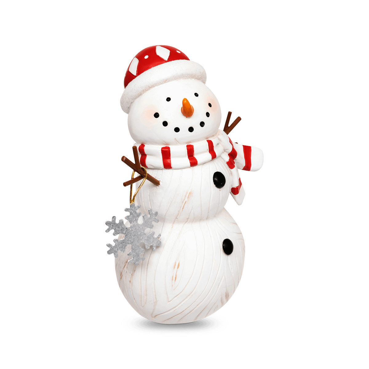 Sneeuwman BIXBY Poly Wit/Rood