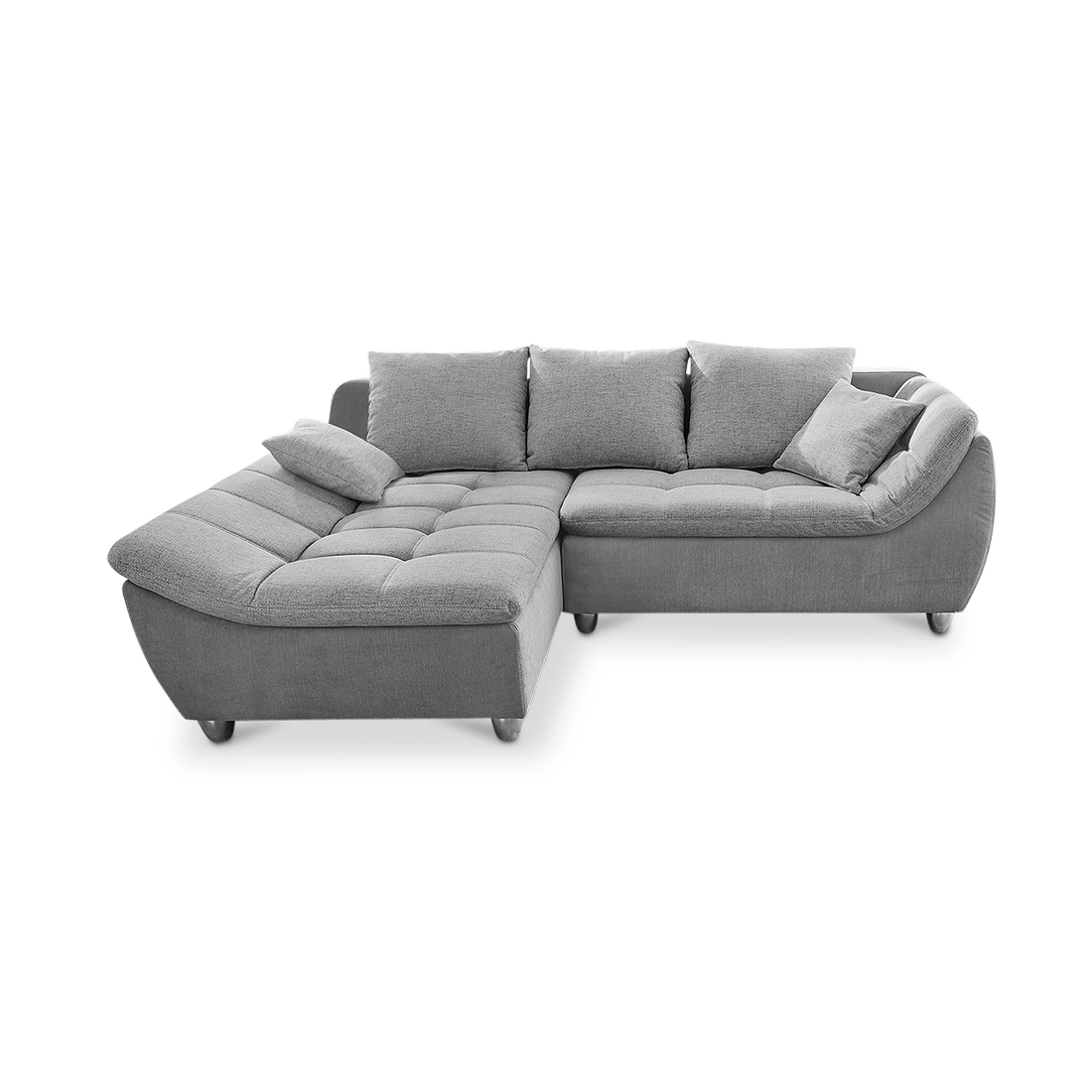 Big Sofa MAXANO met modulaire Longchair Grijs Big Sofa MAXANO met modulaire Longchair Grijs