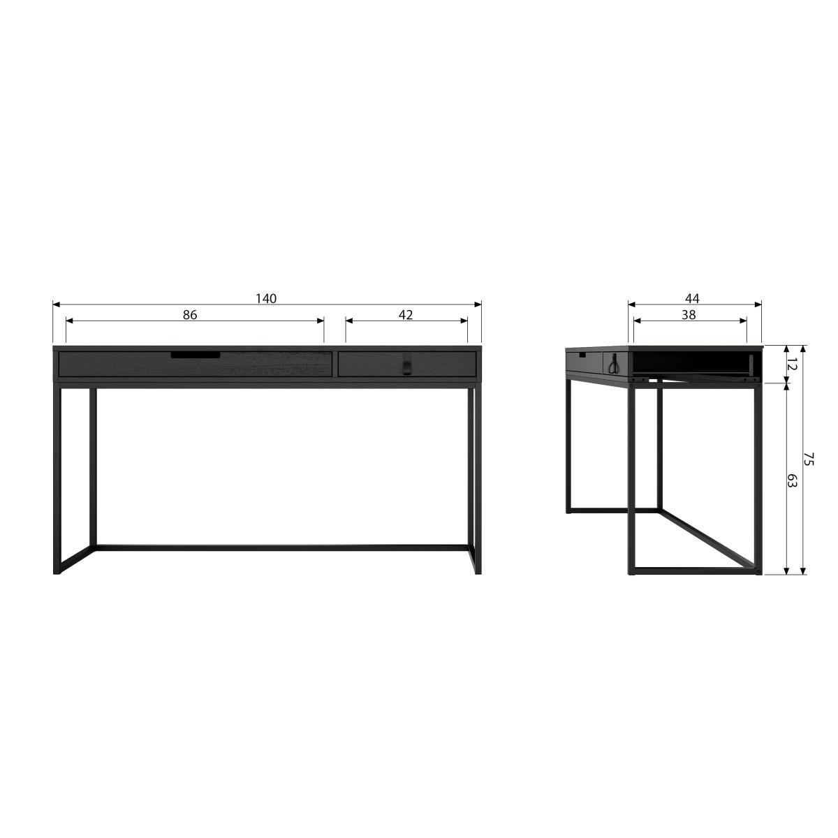 Bureau LINDEN zwart