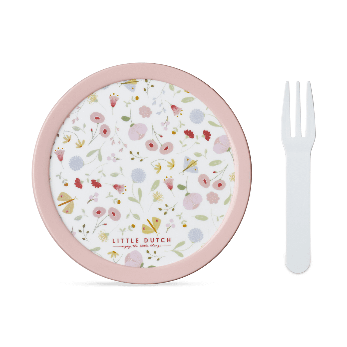 Fruitbox FLOWERS & BUTTERFLIES 300ml Roze