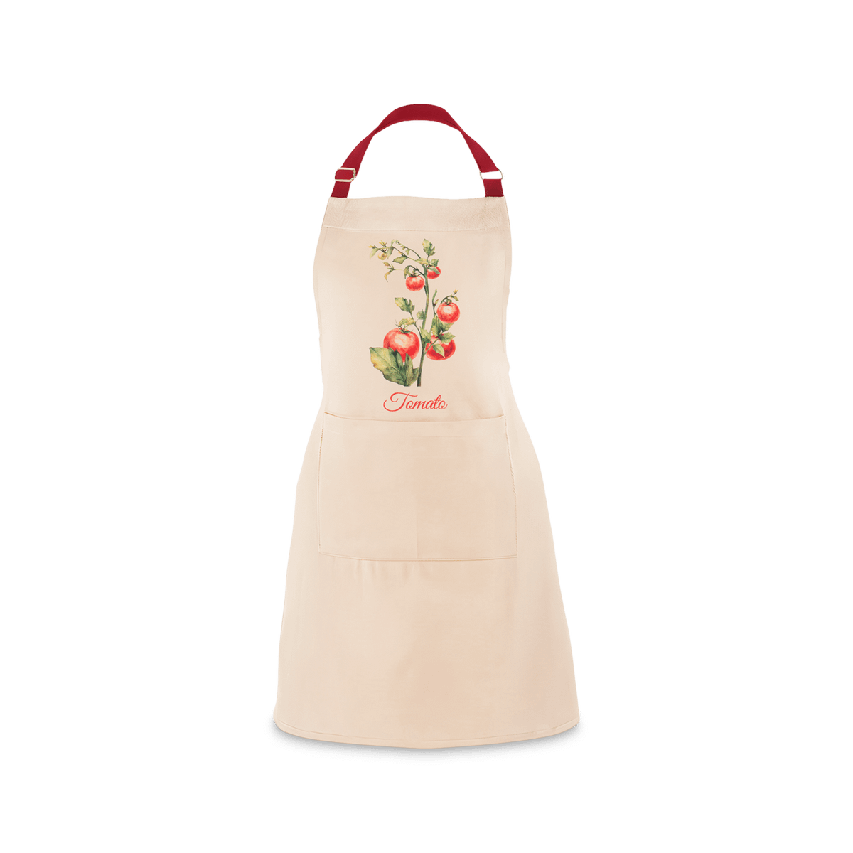 Schort TOMATO Katoen Beige/Rood