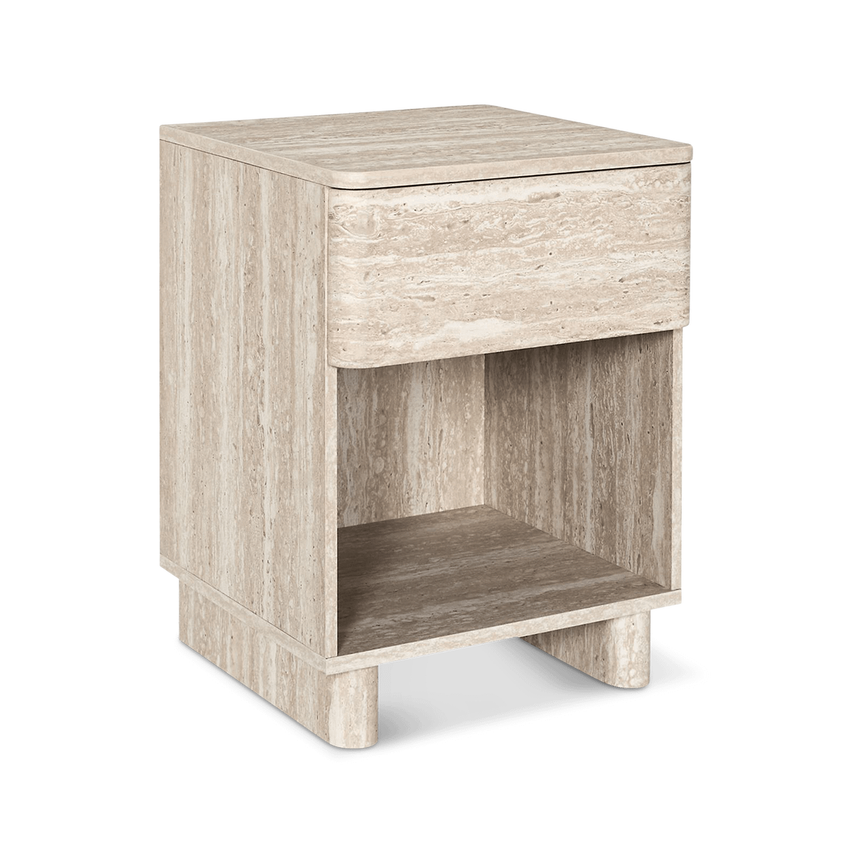 Nachttafel VRENI Travertijnlook