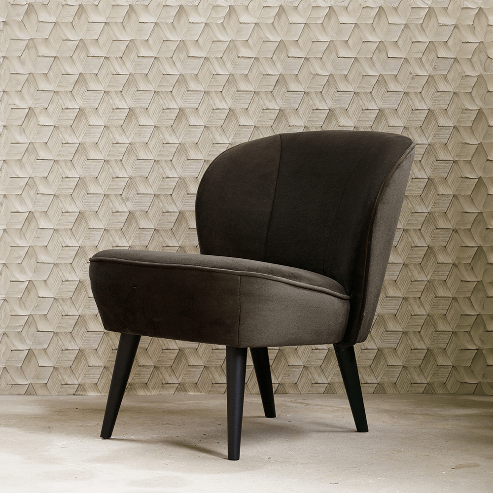 Fauteuil CORKSCREW Groen Velvet