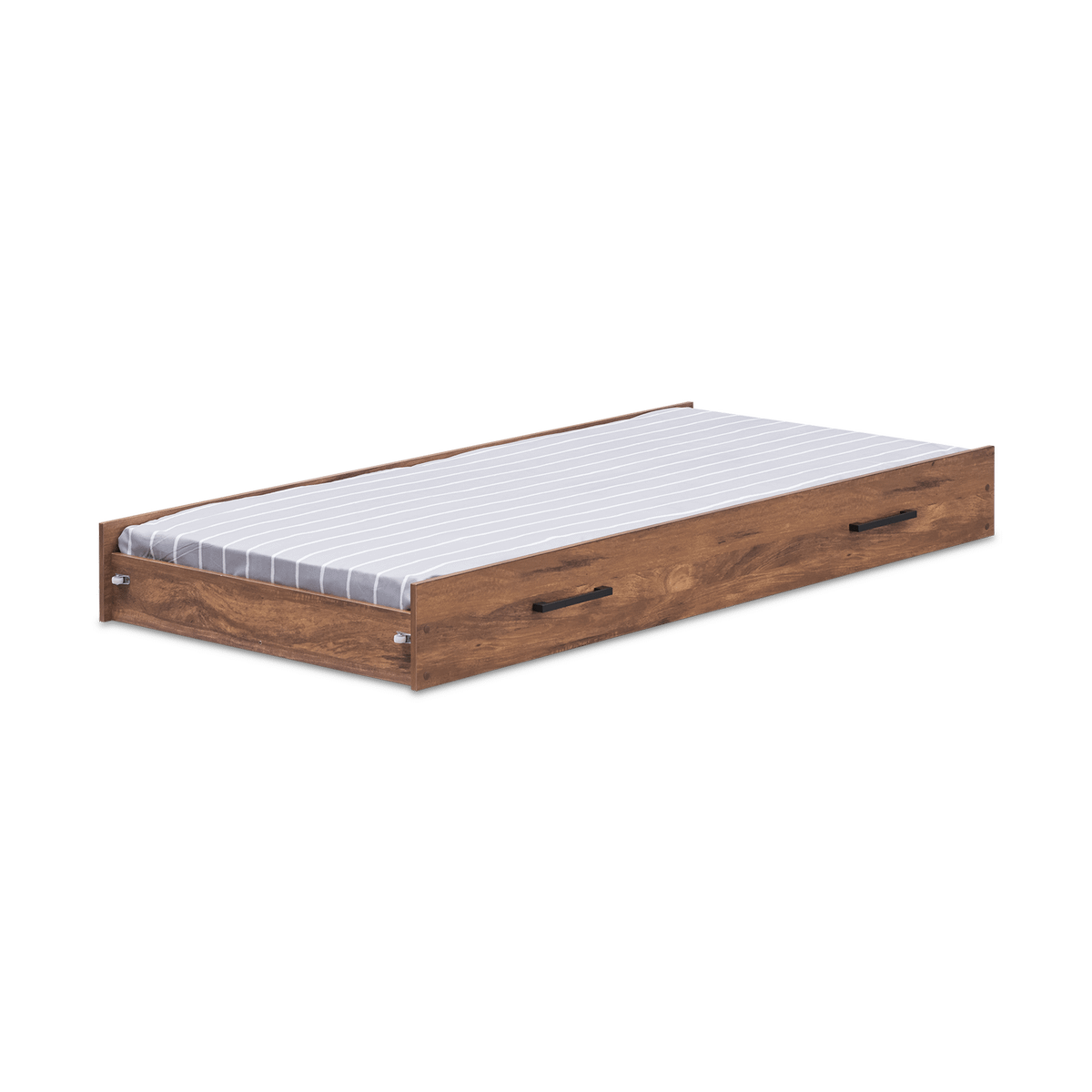 Bedlade MATHIS Acacia/Black Concrete 90x200