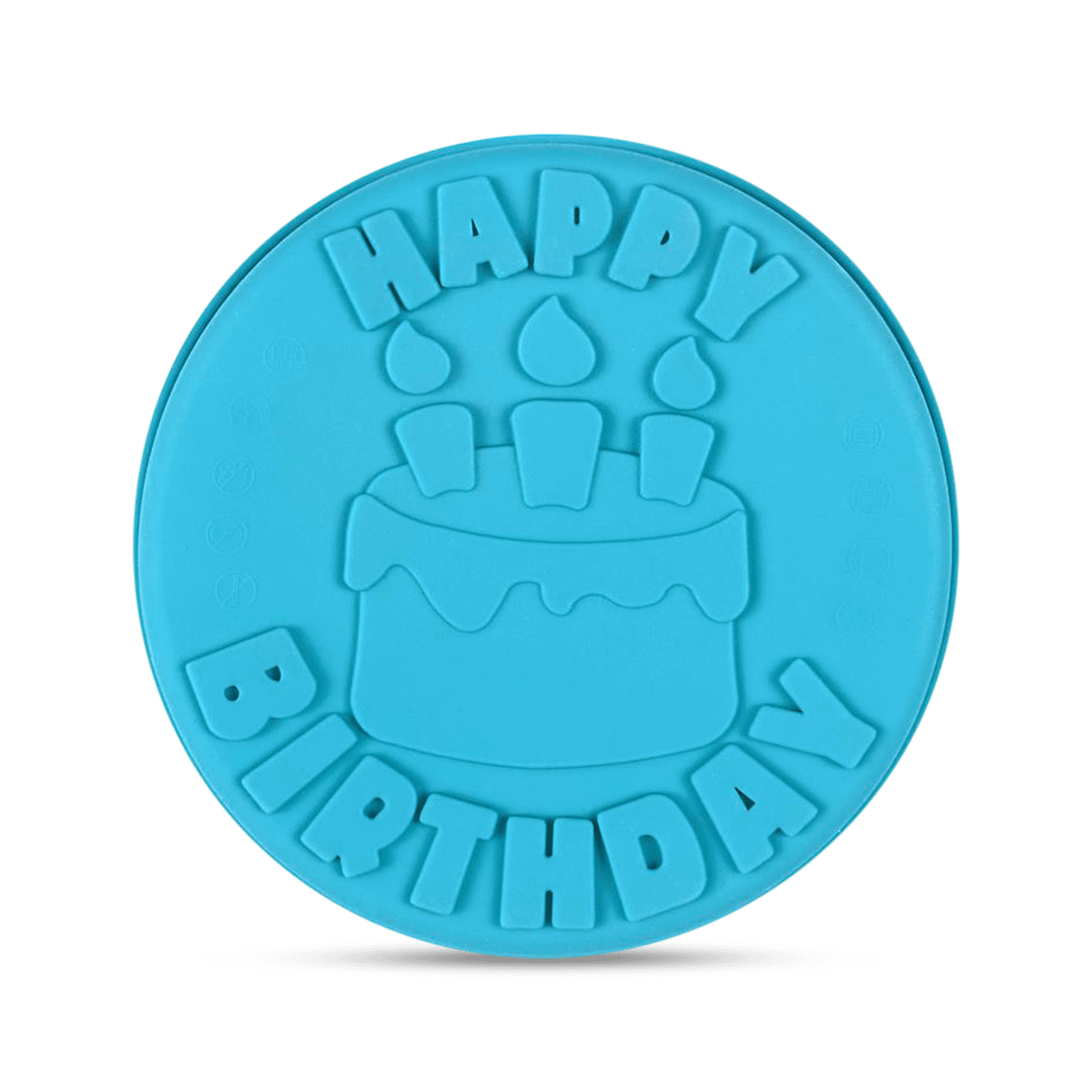 Bakvorm LILY Happy Birthday Sil. Blauw
