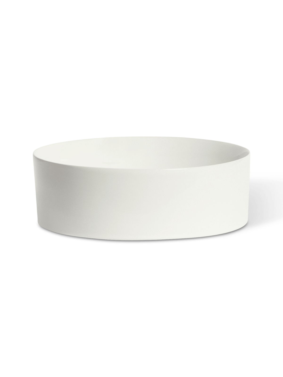 Opzetwastafel Ovara van wit geglazuurd keramiek ⌀36 cm