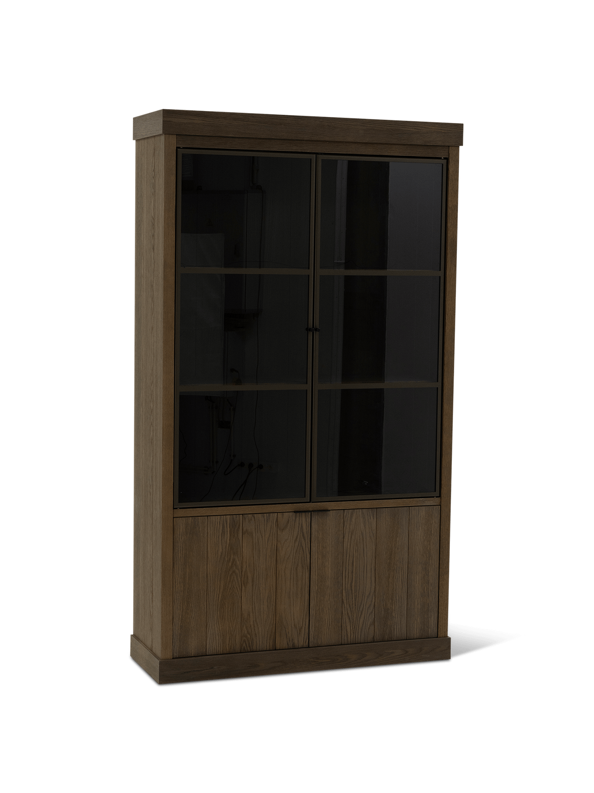 Vitrinekast Portland Gold Torched Oak