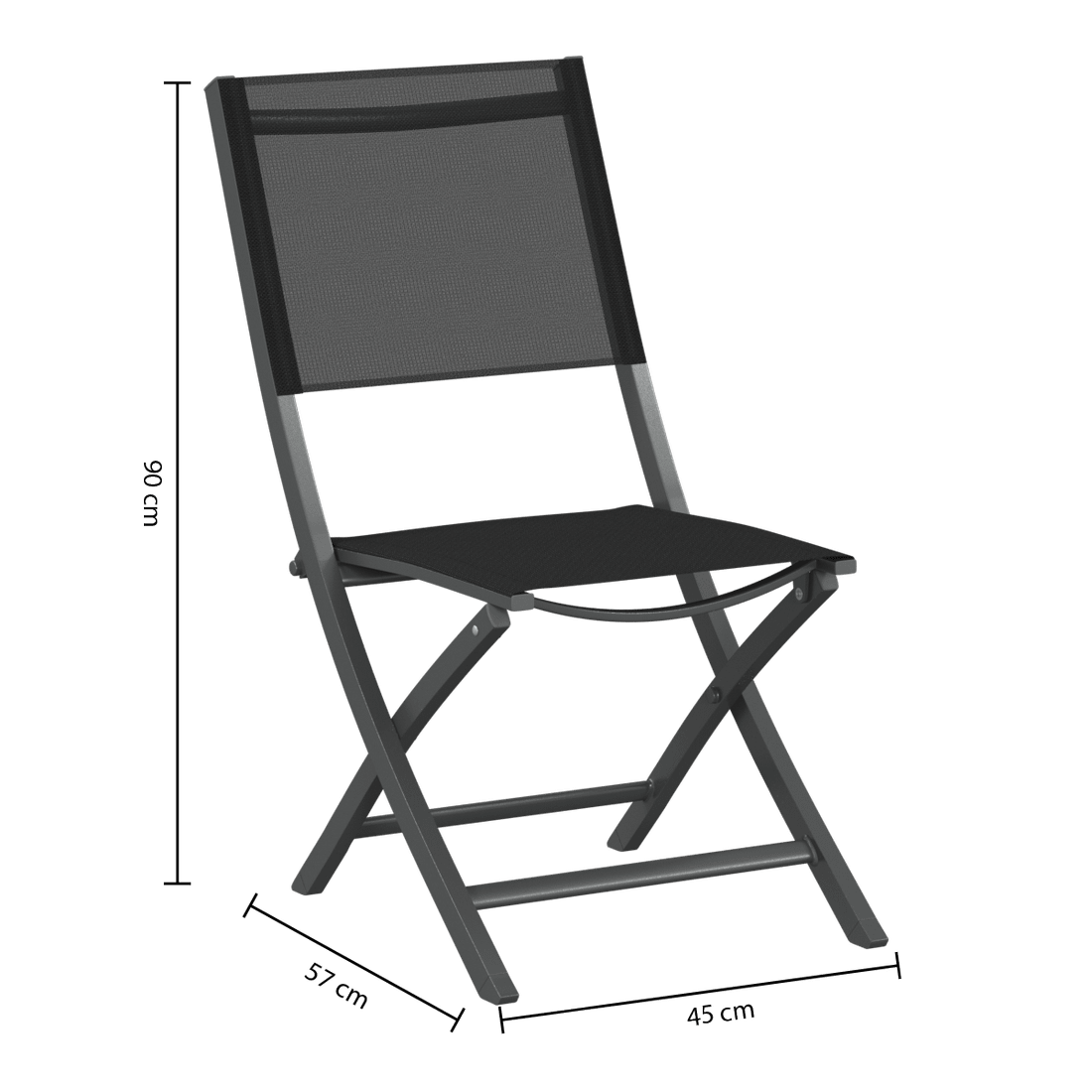 Klapstoel DURELLA Grafiet Klapstoel DURELLA Grafiet