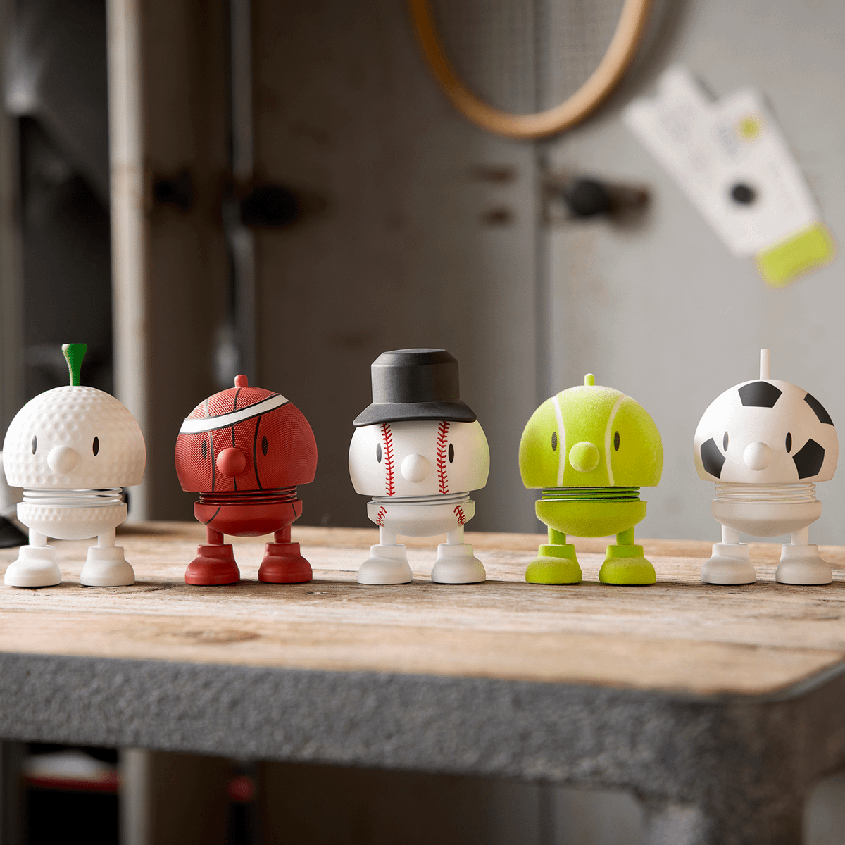 Hoptimist BUMBLE S Football Wit/Zwart