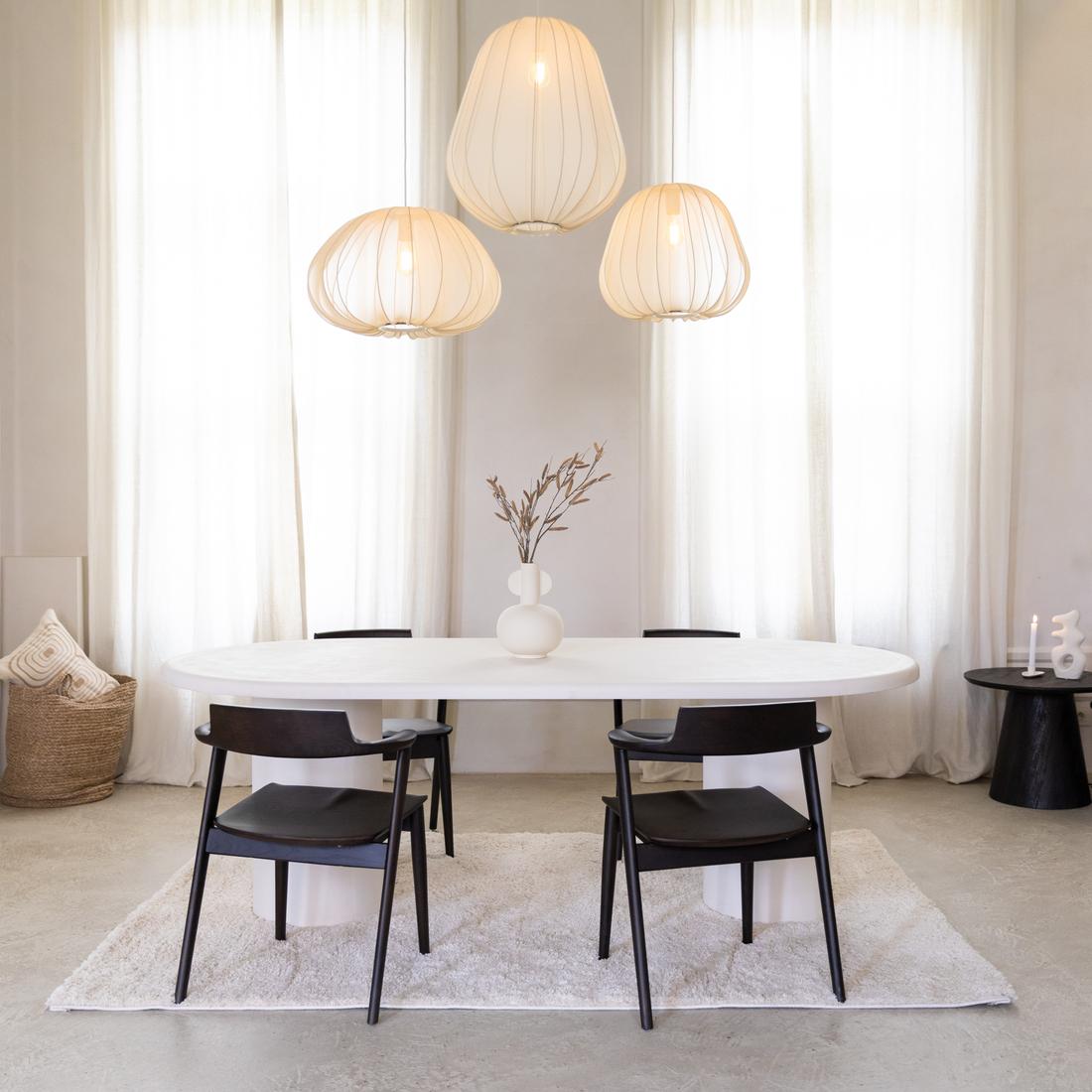 Eettafel ITHAKA Ovaal 220x110 Microcement Kolompoot Eettafel ITHAKA Ovaal 220x110 Microcement Kolompoot