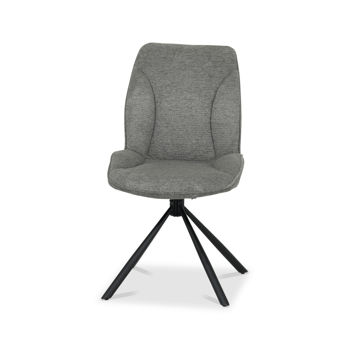 Eetkamer TEODOR: Dressoir + Vitrinekast + Eettafel ABBEY 200x100 + 4x stoelen INDIGO Mouse Grey