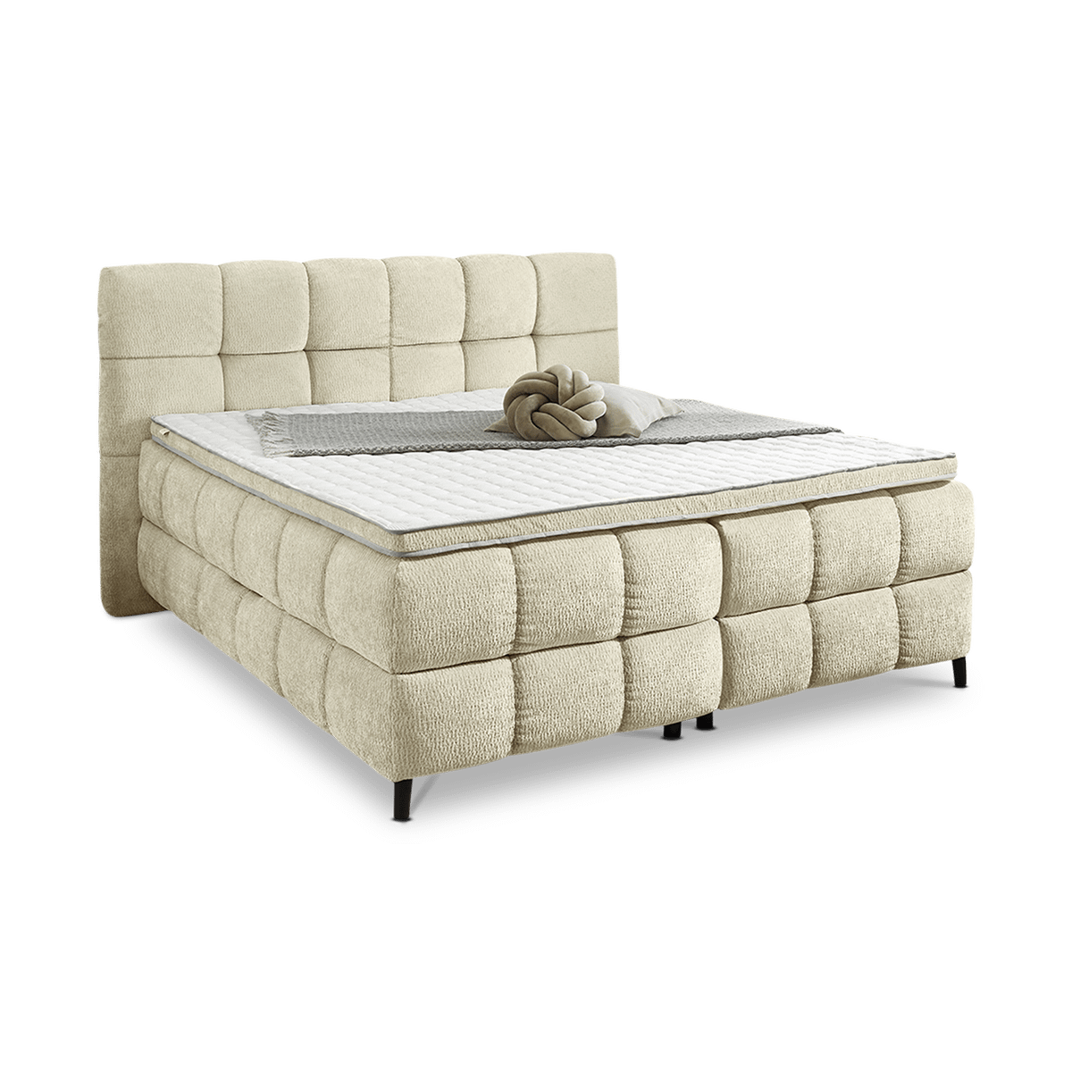 Boxspring HENGELO 180x200 Met opberg Beige