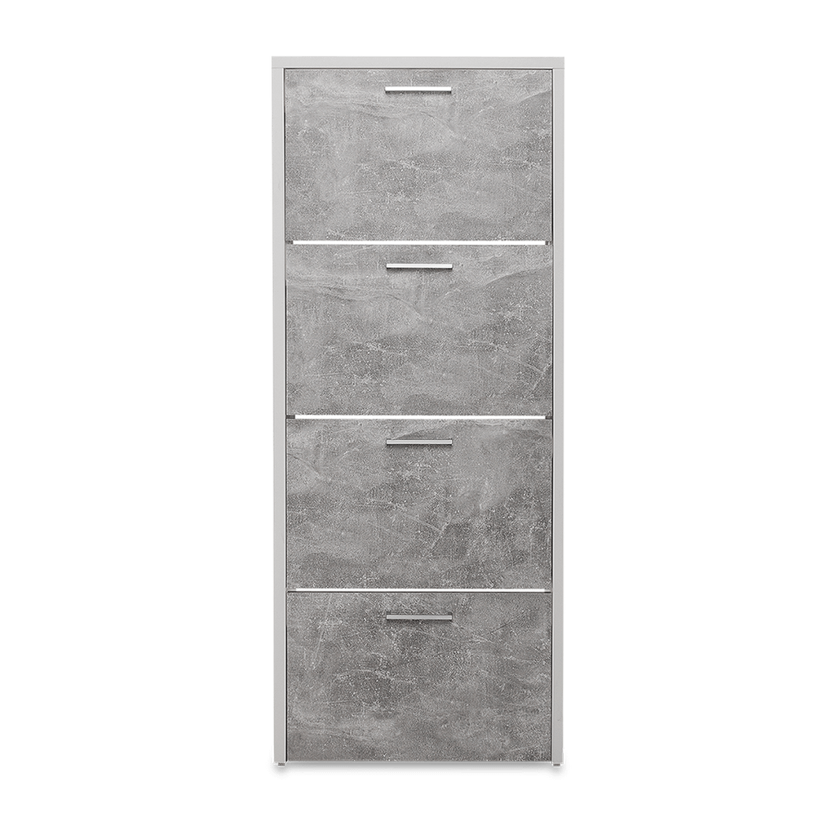 Schoenenkast 4L, B64-H158, Wit-Beton