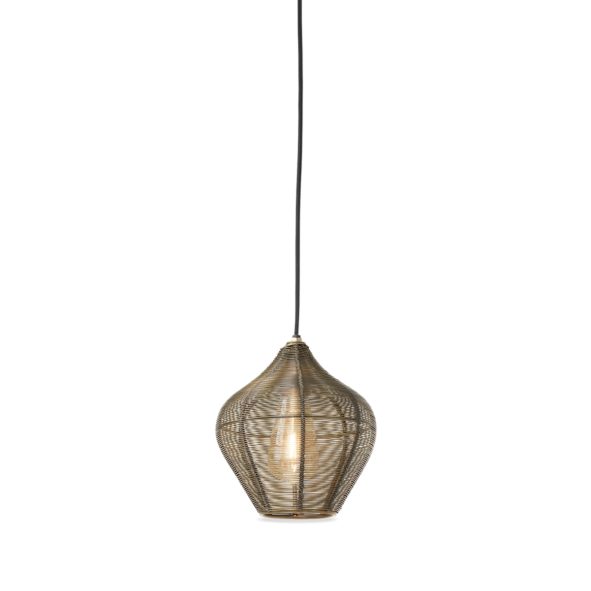 Hanglamp ALVARO 1Del Met. Ant. Brons S