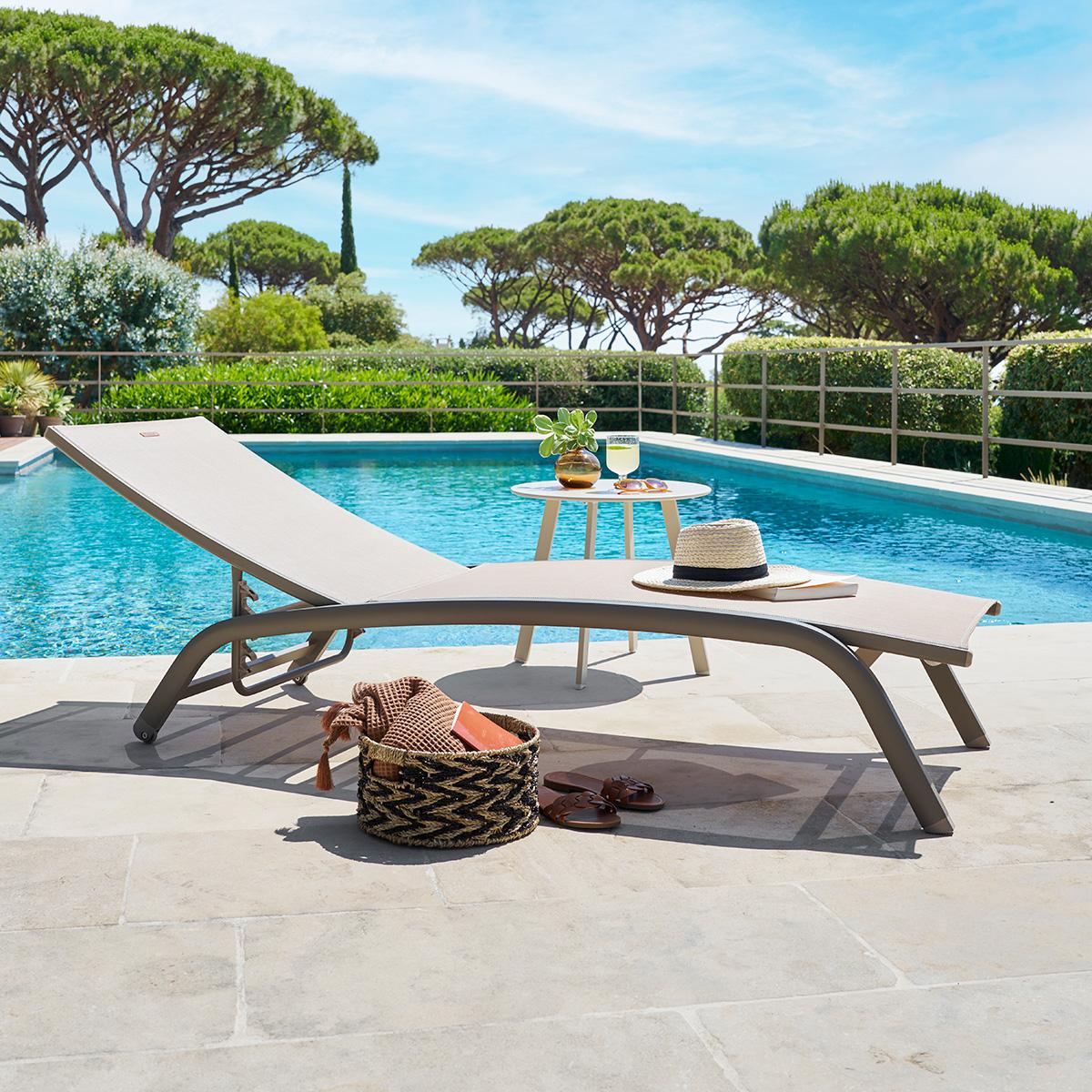 Verstelbaar Ligbed GRADARA Linen/Café