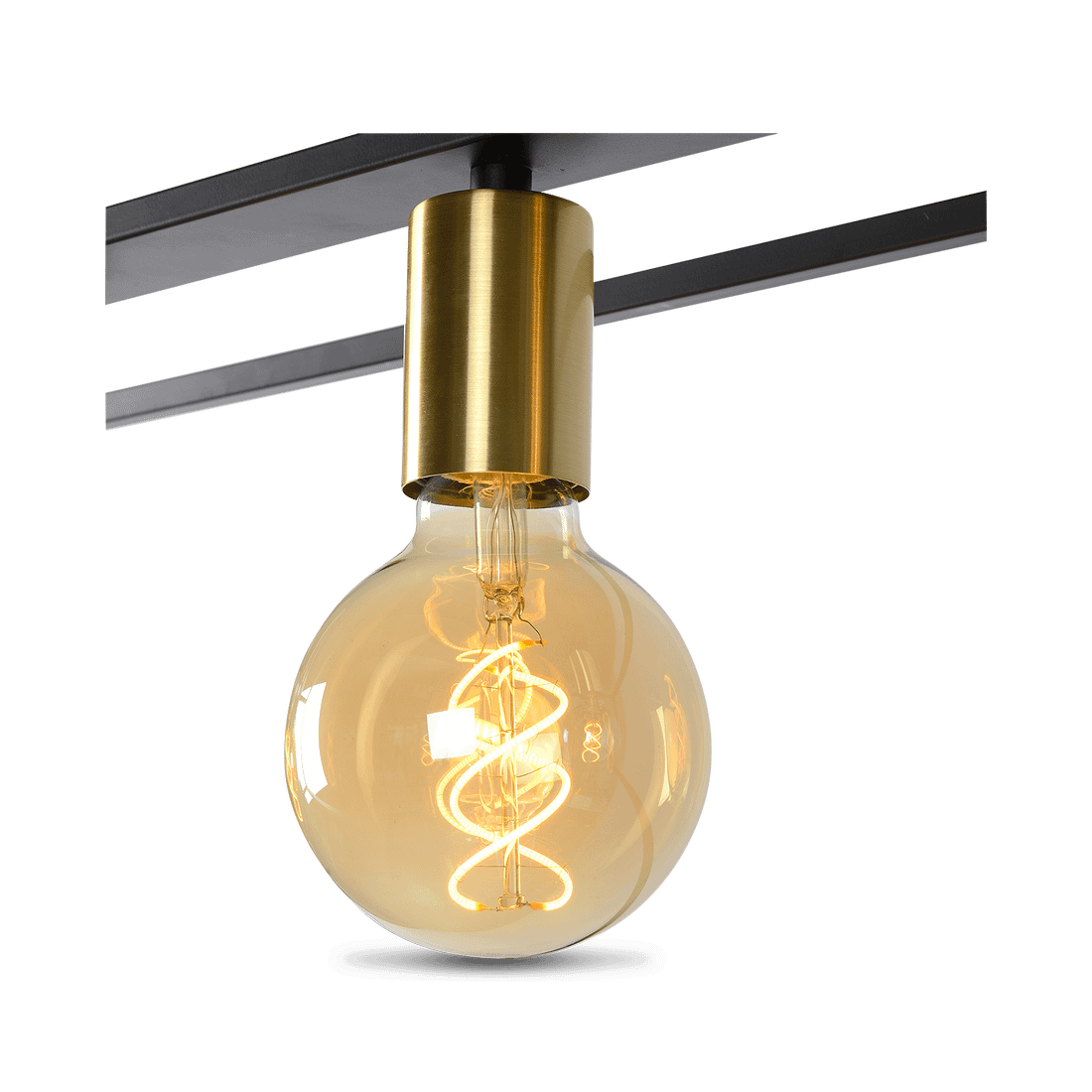 Hanglamp RUBEN 4-delig Zwart/Goud Hanglamp RUBEN 4-delig Zwart/Goud