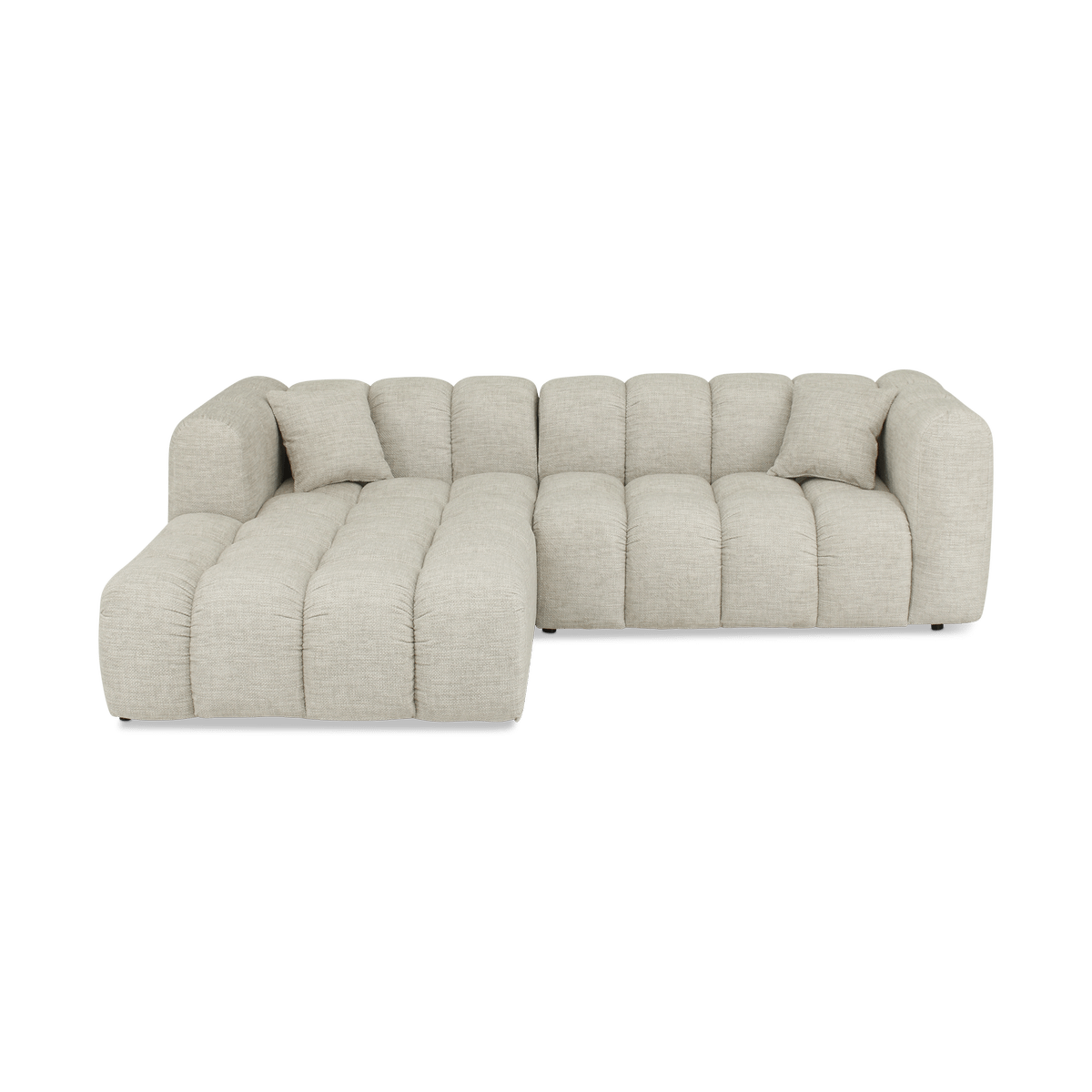 Hoeksalon CELESTE Longchair Links Ivory B265
