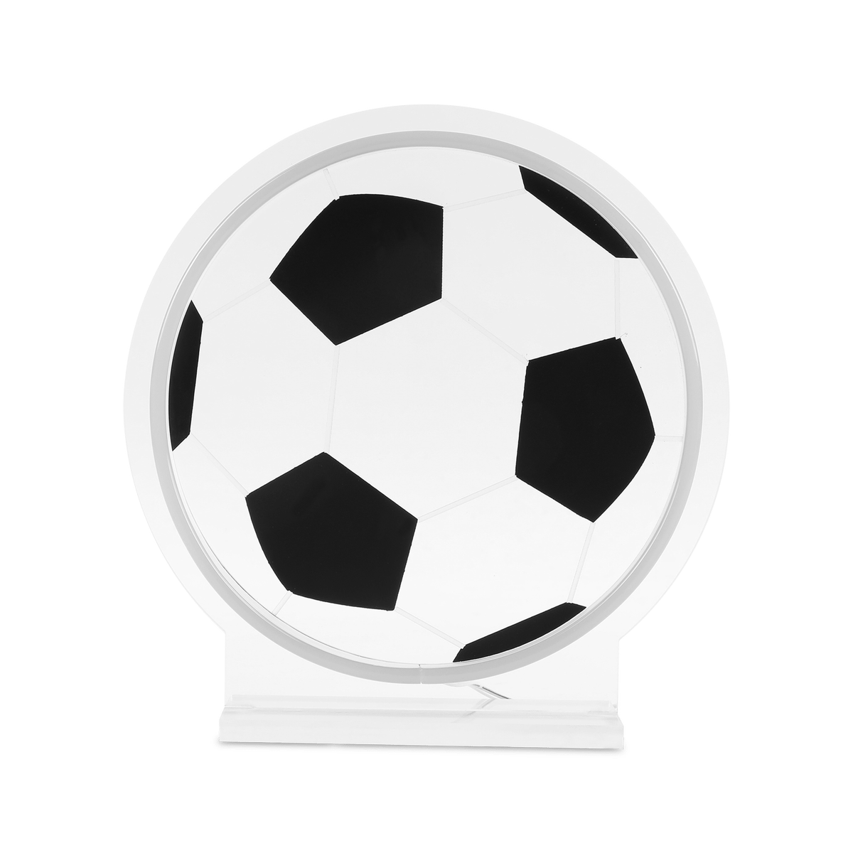 Tafellamp LED SIGN Voetbal Wit