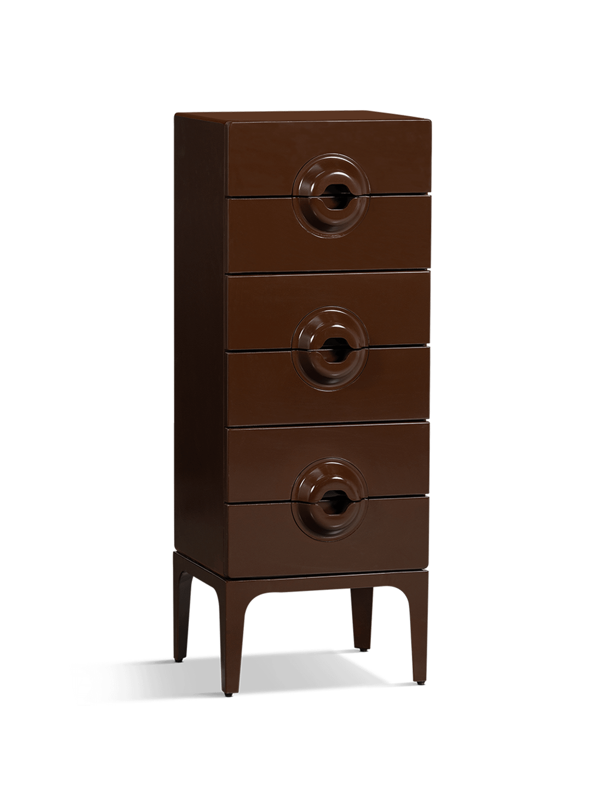 Ladekast Merge 6L Bruin/Rood