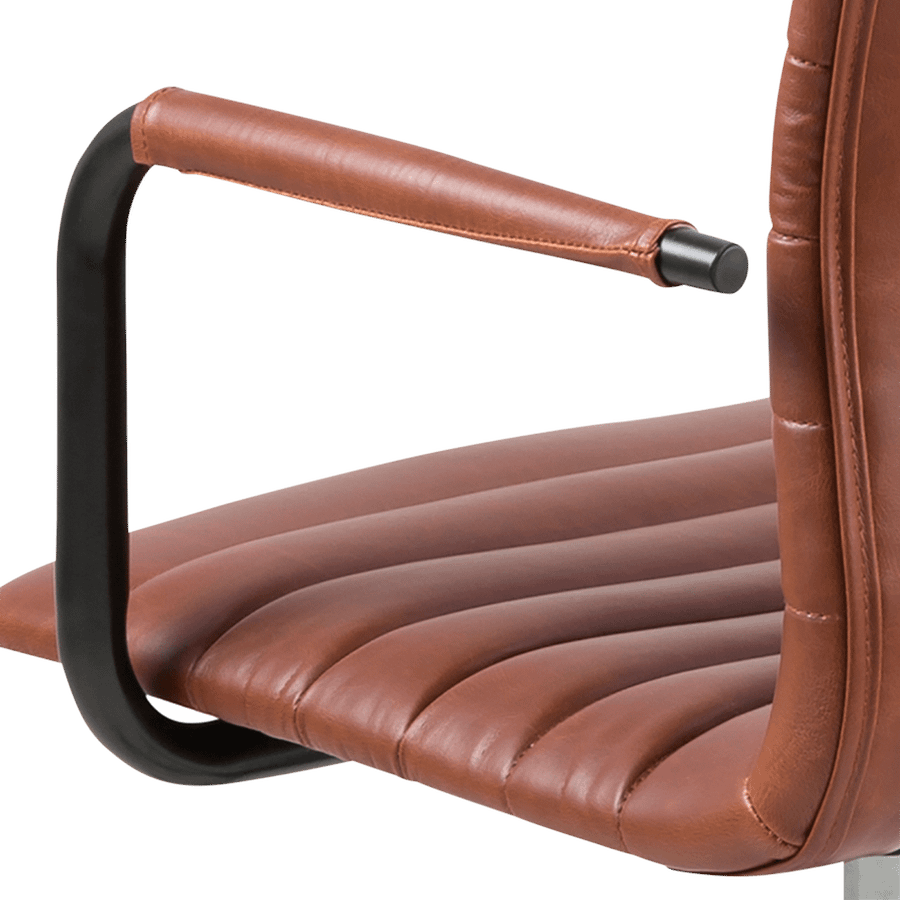 Bureaustoel SHANE PU Brandy Bureaustoel SHANE PU Brandy