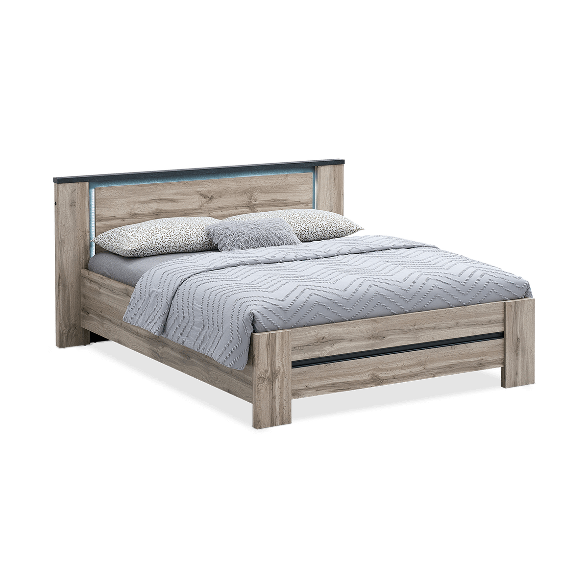 Bed COBALT Canada Oak 160x200