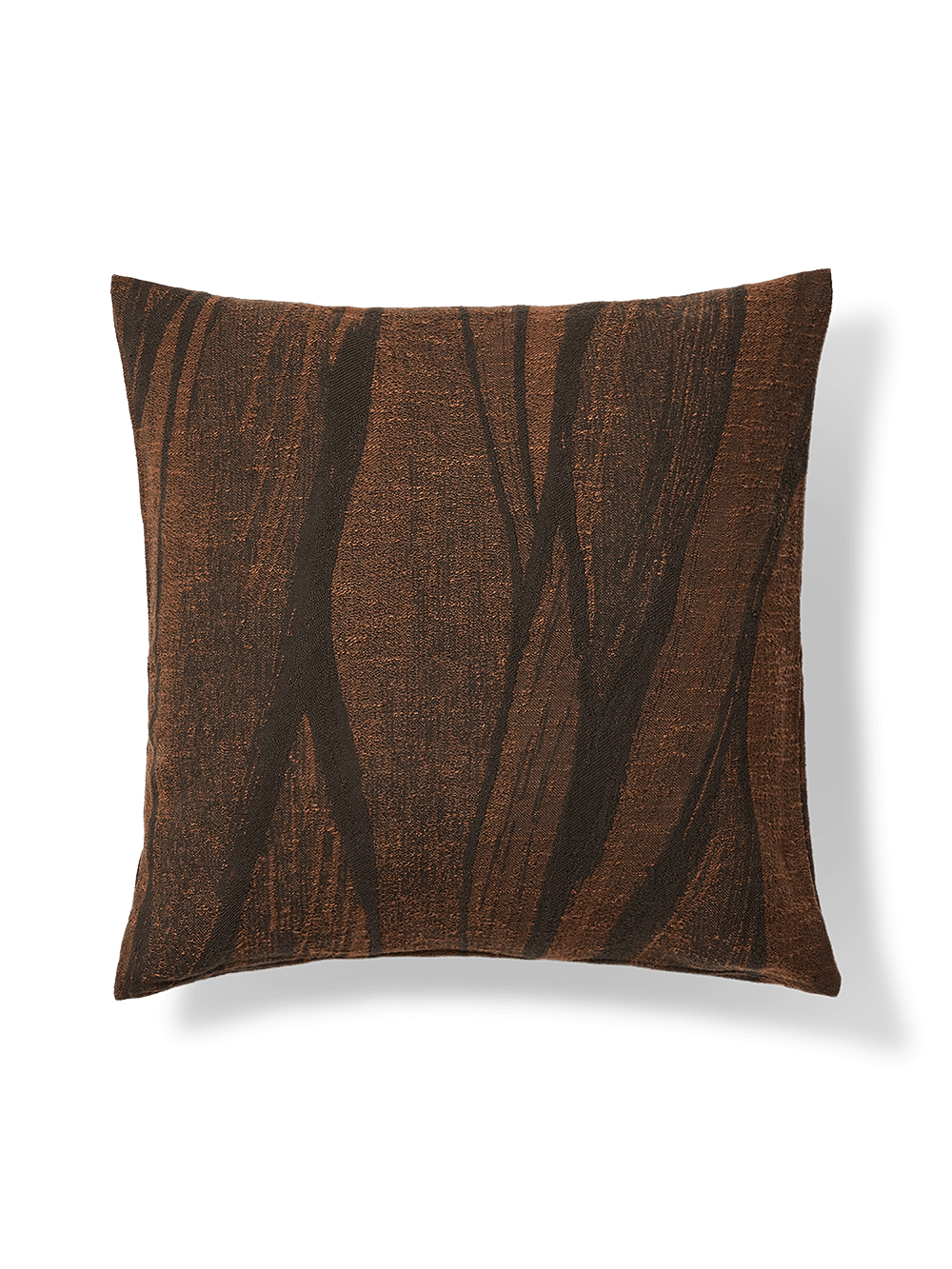 Kussenhoes Frilo Katoen en Linnen Jacquard Bruin