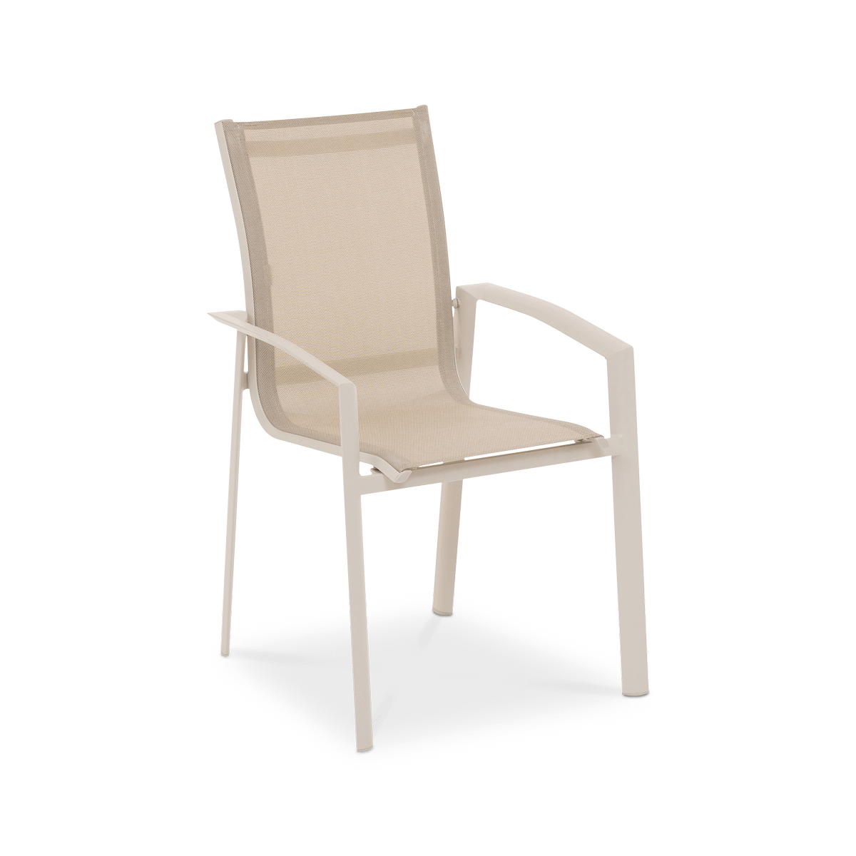 Tuinstoel Stapelbaar MELFI Beige/Linen