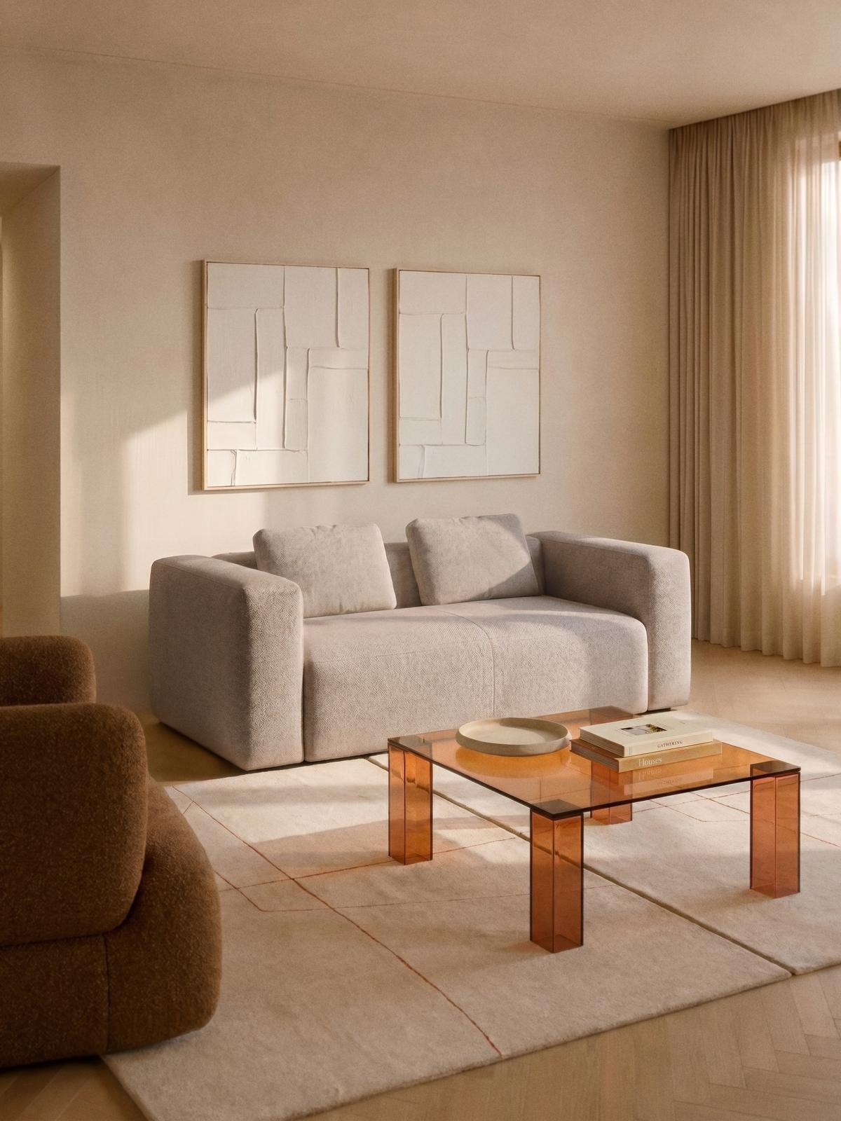 2-zit Blok Beige B210
