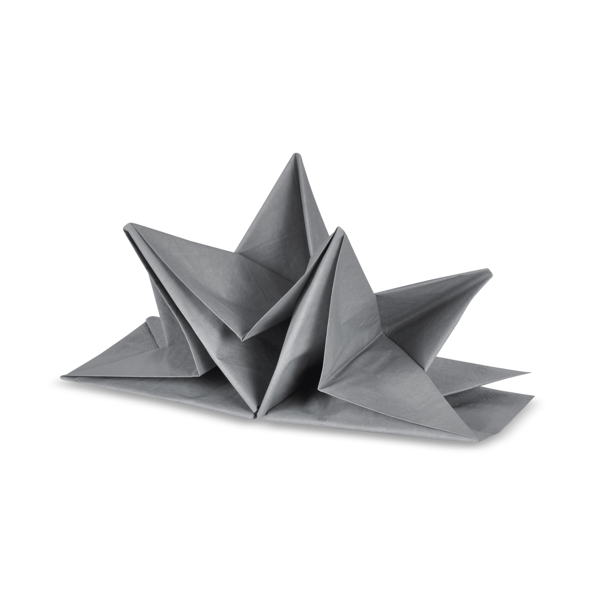 S/12 Serviet ZELMIA Geplooid Grijs