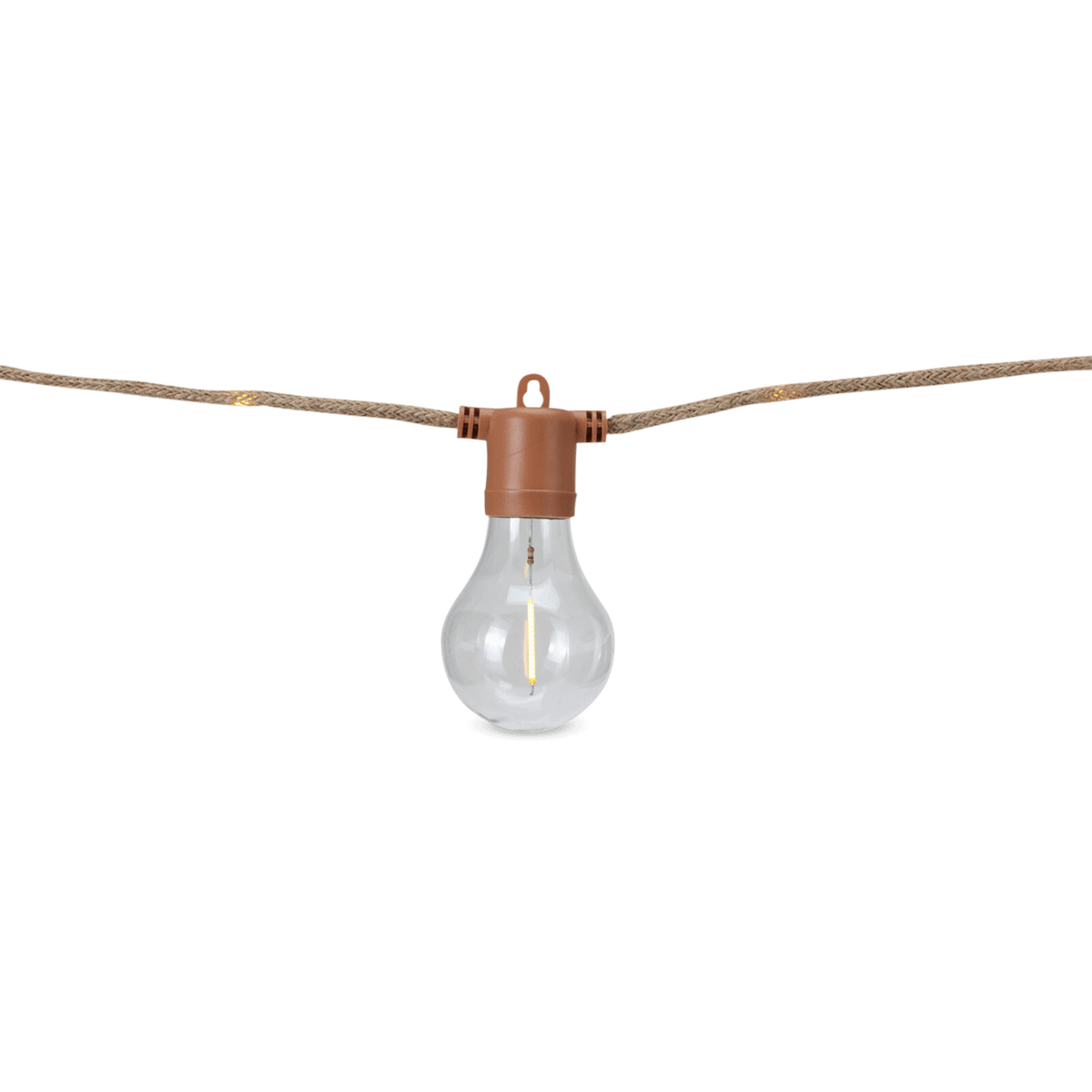 Lichtslinger BULBS 10Led Touw Led/Bruin