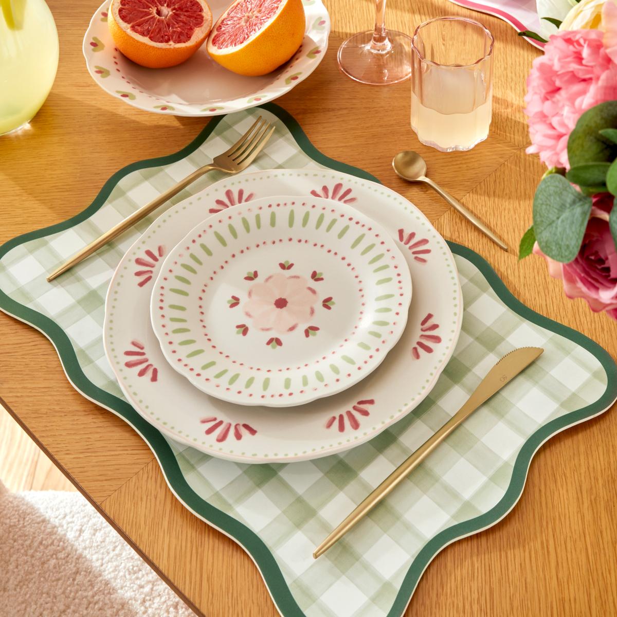 Dessertbord FLEUR DE ROSE Keramiek Multi