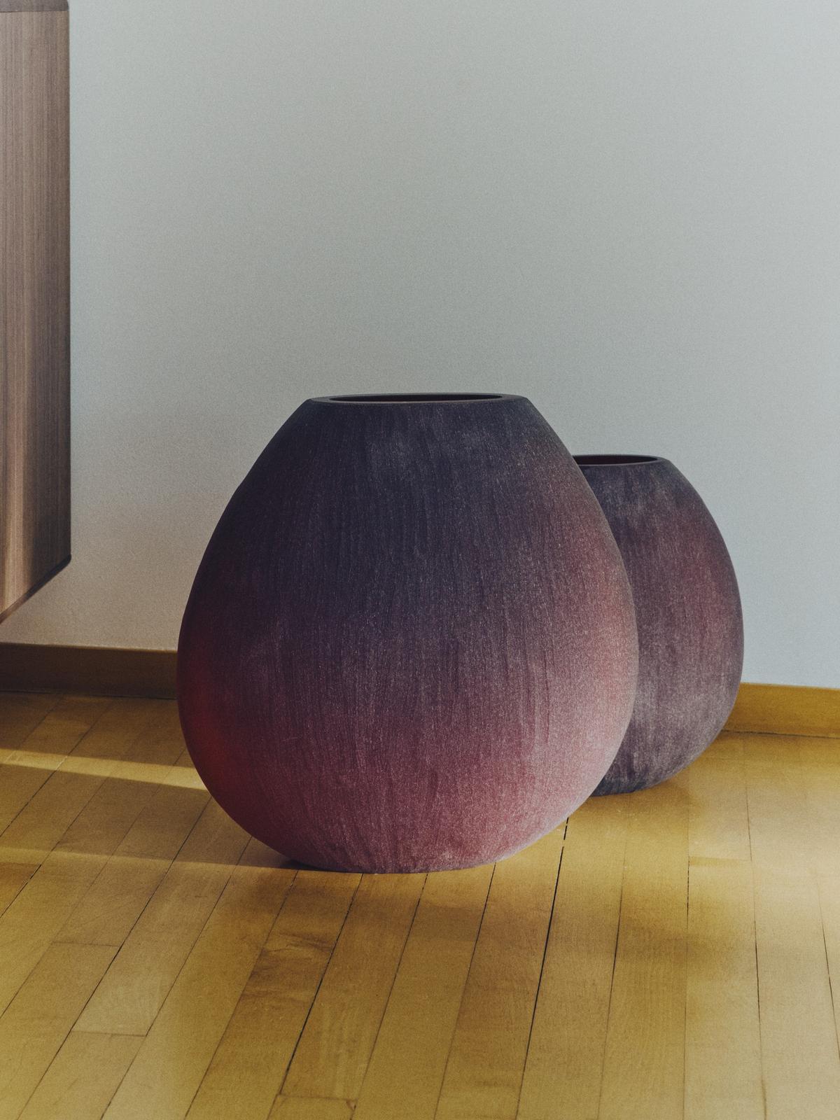 Vaas Rovena van bordeaux glas 43,5 cm