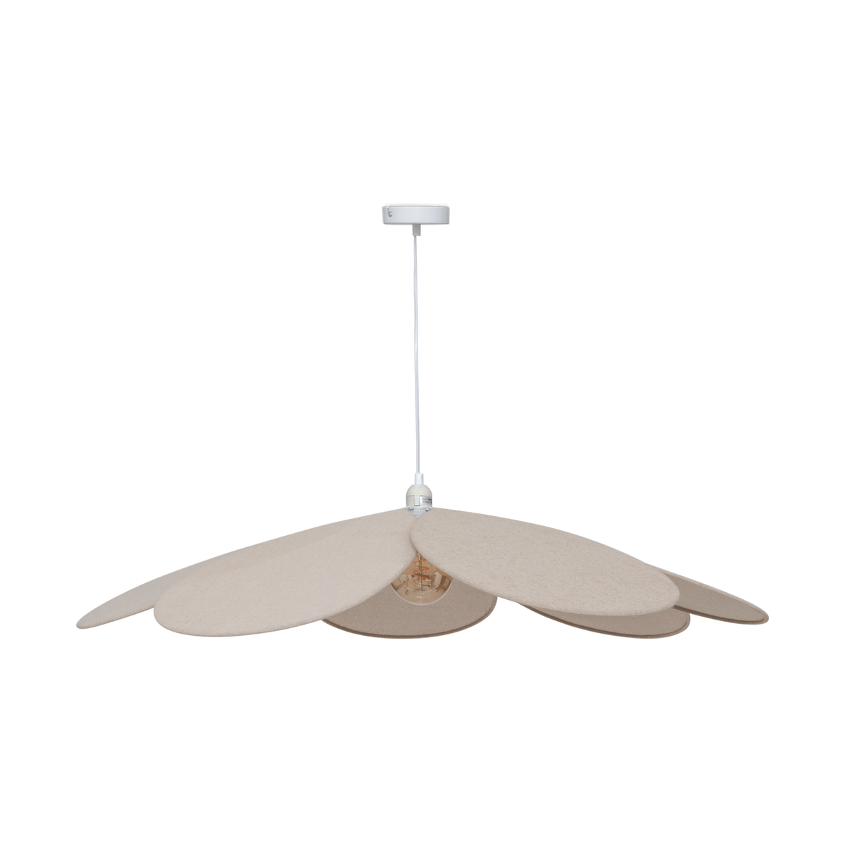 Hanglamp BLOSM Bloembad Beige XL