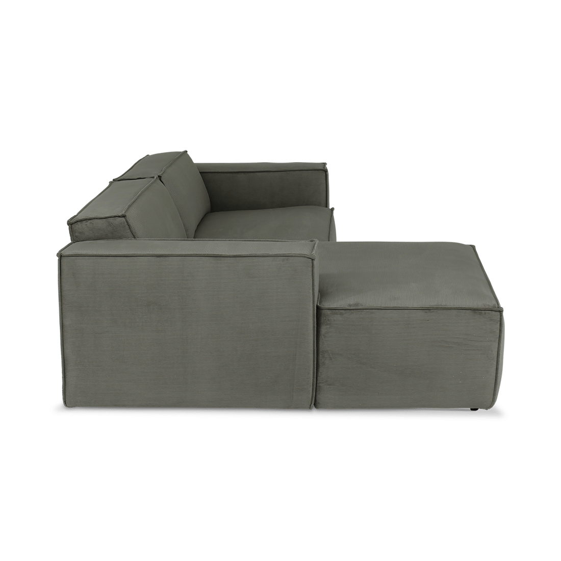 Hoeksalon MALTA Longchair Links Olijf Grijs Hoeksalon MALTA Longchair Links Olijf Grijs