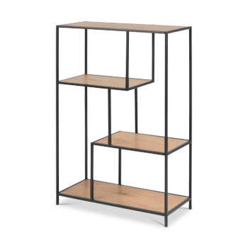 Boekenrek BOKSKAP Wild Oak Assymetrisch B77 Boekenrek BOKSKAP Wild Oak Assymetrisch B77