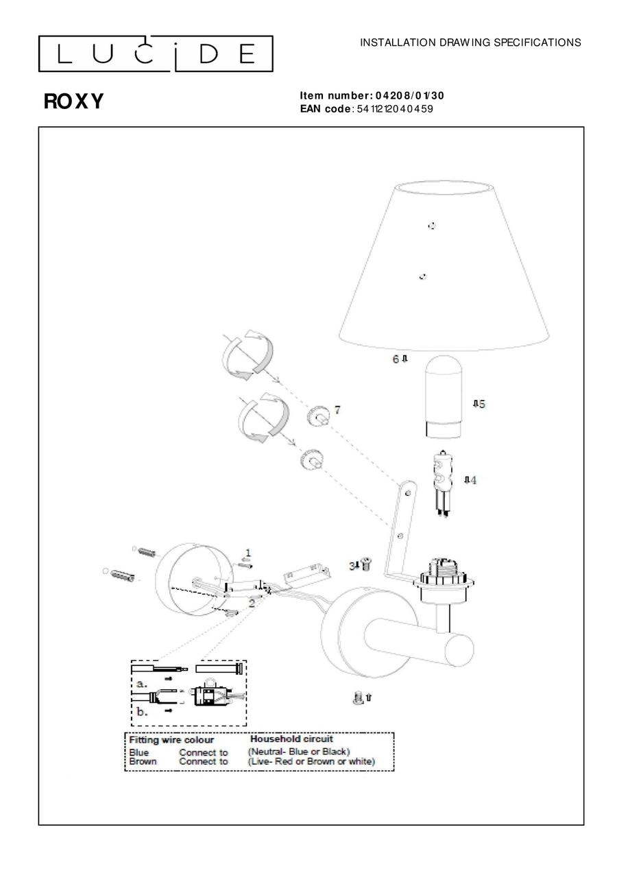 Wandlamp ROXY Zwart