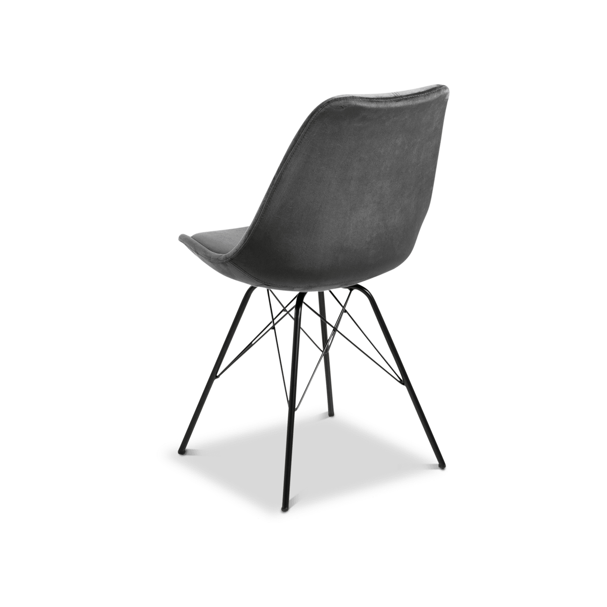 Kuipstoel KORDELIO VIC fabric dark grey 28