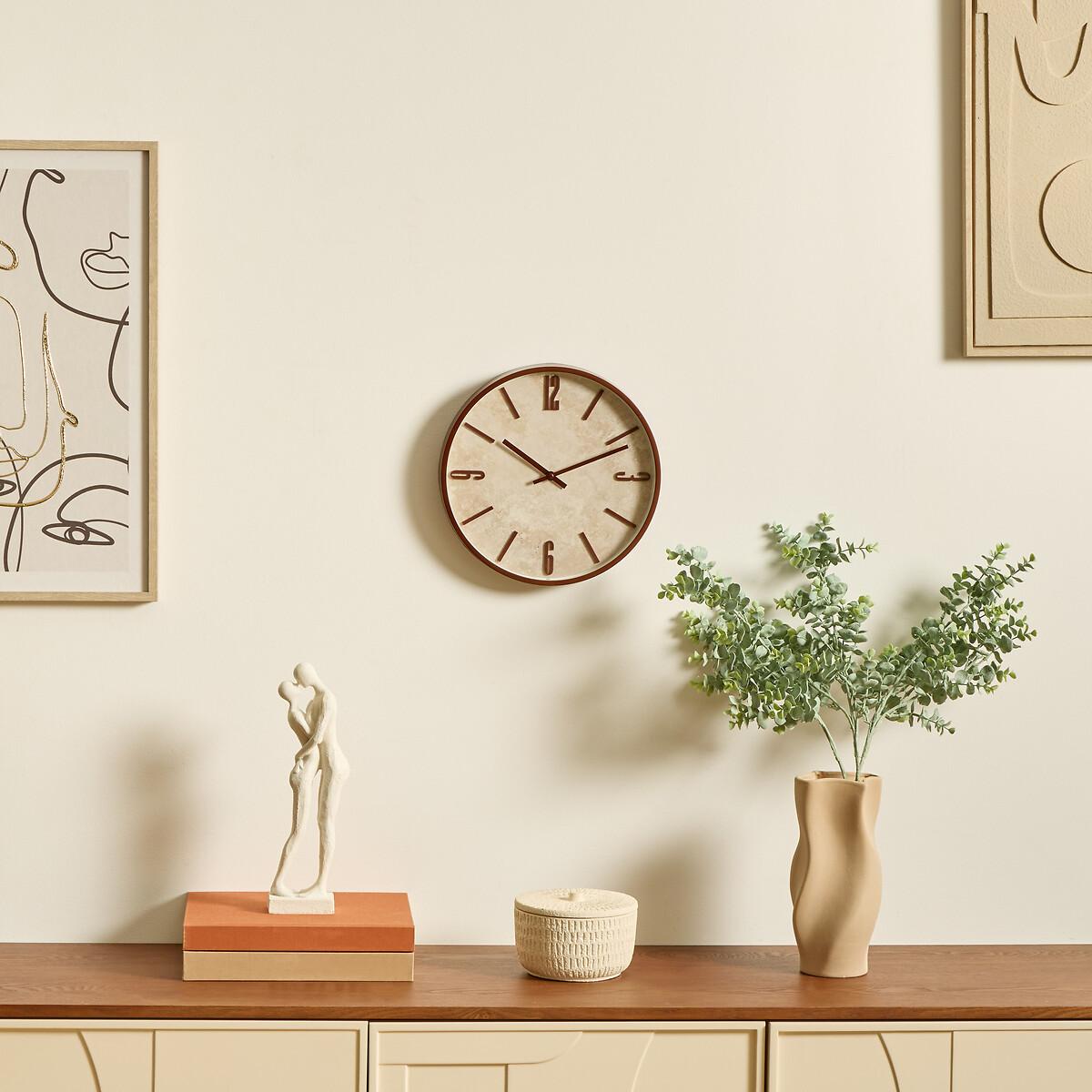 Klok NELAH Rond Travertijnlook