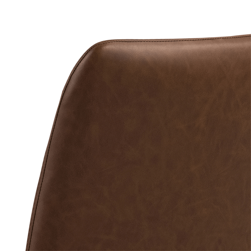 Bureaustoel DORSEY PU Retro Brandy